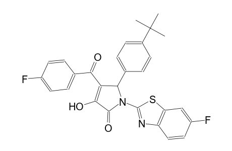 5-(4-tert-butylphenyl)-1-(6-fluoro-1,3-benzothiazol-2-yl)-4-(4-fluorobenzoyl)-3-hydroxy-1,5-dihydro-2H-pyrrol-2-one