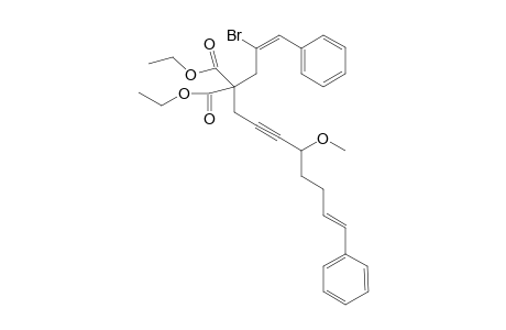 2-Bromo-4,4-bis(ethoxycarbonyl)-8-methoxy-1,12-diphenyldodeca-1(E),11(E)-diene-6-yne