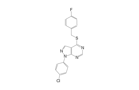 1-(4-chlorophenyl)-4-[(4-fluorobenzyl)sulfanyl]-1H-pyrazolo[3,4-d]pyrimidine