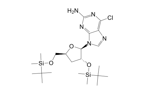 9H-Purin-2-amine, 6-chloro-9-[3-deoxy-2,5-bis-O-[(1,1-dimethylethyl)dimethylsilyl]-.beta.-D-erythro-pentofuranosyl]-