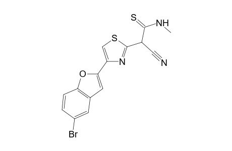 2-[4-(5-bromobenzofuran-2-yl)thiazol-2-yl]-2-cyano-N-methyl-thioacetamide