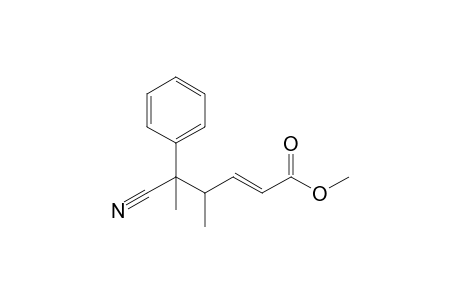 Methyl 5-cyano-4-methyl-5-phenylhex-2-enoate