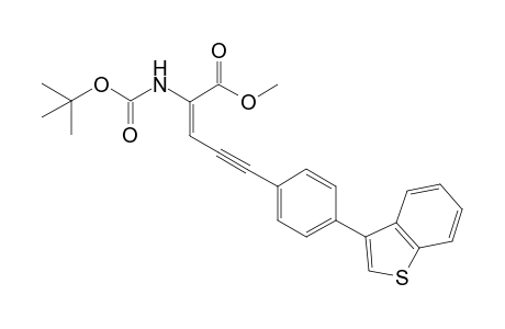 BOC-(E)-.delta.Ala(.beta.-{2-[4-(benzo[b]thien-3-yl)phenyl]ethynyl})-OMe