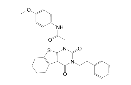 2-(2,4-dioxo-3-(2-phenylethyl)-3,4,5,6,7,8-hexahydro[1]benzothieno[2,3-d]pyrimidin-1(2H)-yl)-N-(4-methoxyphenyl)acetamide