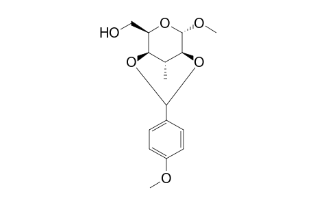 Methyl 2,4-di-o-(4-methoxybenzylidene)-3-deoxy-3-methyl-.alpha.-d-idopyranoside