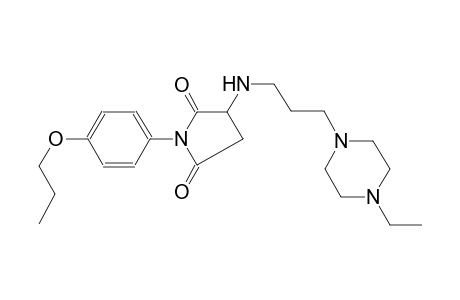 2,5-pyrrolidinedione, 3-[[3-(4-ethyl-1-piperazinyl)propyl]amino]-1-(4-propoxyphenyl)-