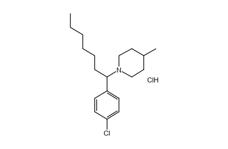 1-(p-CHLORO-alpha-HEXYLBENZYL)-4-PIPECOLINE, HYDROCHLORIDE