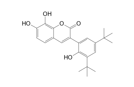3-(3,5-ditert-butyl-2-hydroxy-phenyl)-7,8-dihydroxy-chromen-2-one