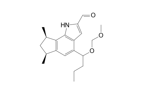 (cis)-4-[1'-(Methoxymethyl)oxybutyl]-6,8-dimethyl-1,6,7,8-tetrahydrocyclopent[g]indole-2-carbaldehyde