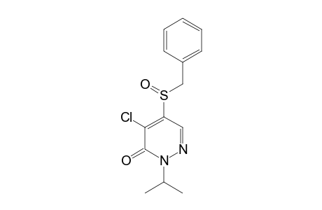 3(2H)-Pyridazinone, 4-chloro-2-(1-methylethyl)-5-[(phenylmethyl)sulfinyl]-