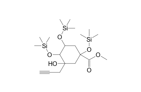 Methyl 3-hydroxy-3-propargyl-1,4,5-tris[(trimethylsilyl)oxy]cyclohexane-1-carboxylate