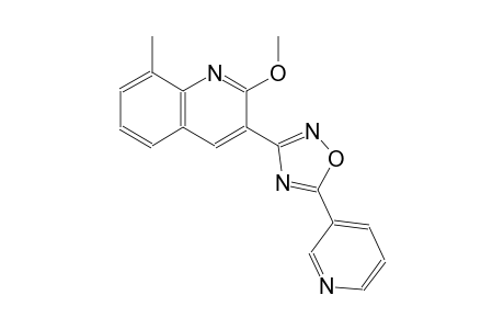 2-methoxy-8-methyl-3-[5-(3-pyridinyl)-1,2,4-oxadiazol-3-yl]quinoline