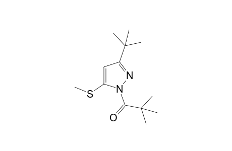 3-tert-butyl-5-(methylthio)-1-pivaloylpyrazole