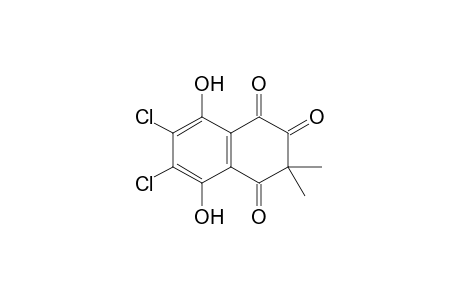 6,7-Dichloro-5,8-dihydroxy-3,3-dimethyl-2-oxo-2,3-dihydro-1,4-naphthoquinonedi