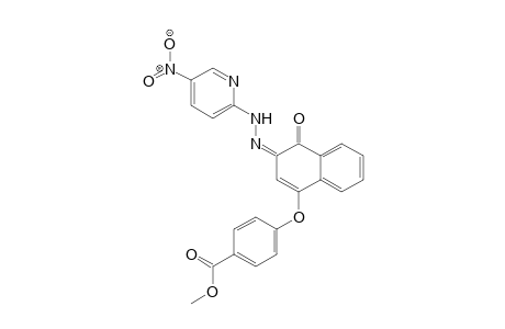 Benzoic acid, 4-[[3,4-dihydro-3-[2-(5-nitro-2-pyridinyl)hydrazinylidene]-4-oxo-1-naphthalenyl]oxy]-, methyl ester