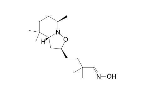 4-(2,5,5-Trimethyl-1-aza-9-oxabicyclo[4.3.0]nonan-8-yl)-2,2-dimethylbutenal oxime