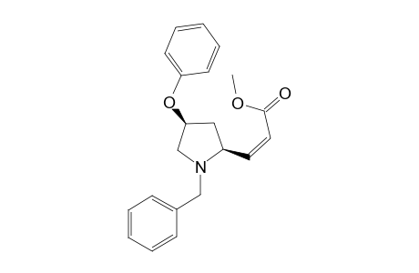 (2S,4S)-(N-BENZYL)-2-[(Z)-METHOXYCARBONYL-ETHENYL]-4-PHENOXY-PYRROLIDINE