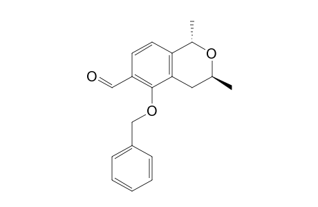 (trans)-5-(Benzyloxy)-1,3-dimethyl-1H-isochromane-6-carbaldehyde