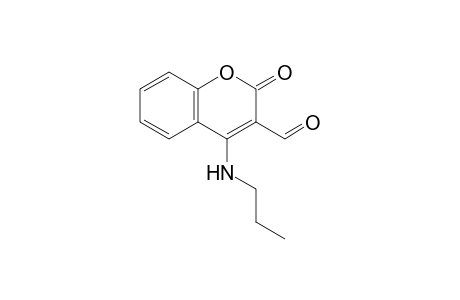 2-keto-4-(propylamino)chromene-3-carbaldehyde