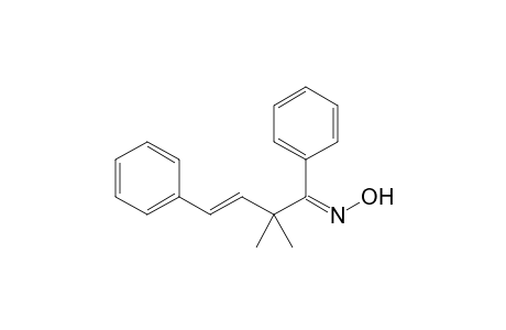 (E)-2,2-Dimethyl-1,4-diphenylbut-3-en-1-one oxime