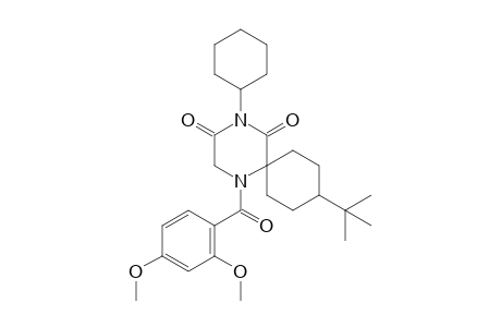 9-tert-Butyl-4-cyclohexyl-1-(2,4-dimethoxybenzoyl)-1,4-diazaspiro[5.5]undecane-3,5-dione