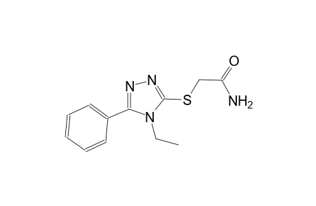 2-[(4-ethyl-5-phenyl-4H-1,2,4-triazol-3-yl)sulfanyl]acetamide