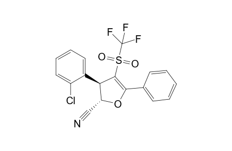 2-Cyano-3-(2-chlorophenyl)-4-trifluoromethylsulfonyl-5-phenyl-trans-2,3-dihydrofuran
