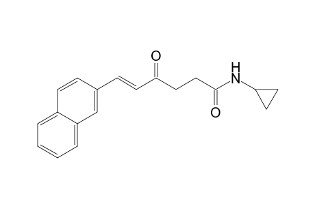 (E)-6-Naphthalen-2-yl-4-oxo-hex-5-enoic acid cyclopropylamide