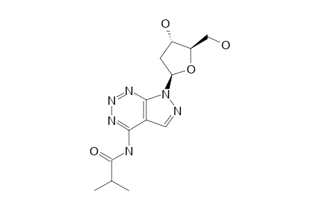 7-(2-DEOXY-BETA-D-ERYTHRO-PENTOFURANOSYL)-4-ISOBUTYRYLAMINO-7H-PYRAZOLO-[3,4-D]-[1,2,3]-TRIAZINE