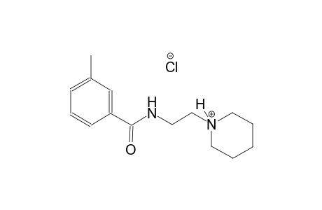 piperidinium, 1-[2-[(3-methylbenzoyl)amino]ethyl]-, chloride