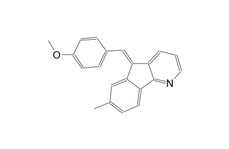 (5E)-5-(4-methoxybenzylidene)-7-methyl-5H-indeno[1,2-b]pyridine