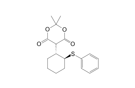 5-(trans-2-Phenylsulfanylcyclohexyl)-2,2-dimethyl-1,3-dioxane-4,6-dione