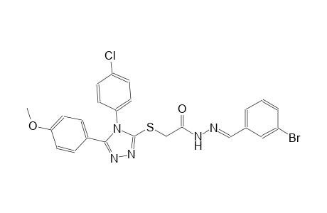 N'-[(E)-(3-bromophenyl)methylidene]-2-{[4-(4-chlorophenyl)-5-(4-methoxyphenyl)-4H-1,2,4-triazol-3-yl]sulfanyl}acetohydrazide