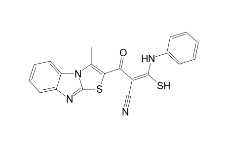 3-Mercapto-2-(3'-methylthiazolo[3,2-a]benzimidazol-2'-oyl)-3-phenylamino-acrylonitrile