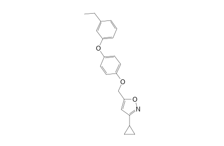 Isoxazole, 3-cyclopropyl-5-[[4-(3-ethylphenoxy)phenoxy]methyl]-