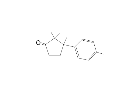 2,2,3-trimethyl-3-(4-methylphenyl)-1-cyclopentanone