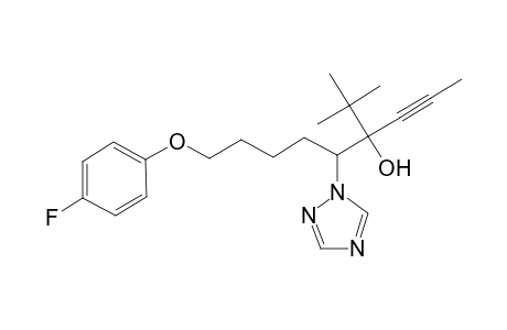 1H-1,2,4-Triazole-1-ethanol, alpha-(1,1-dimethylethyl)-beta-[4-(4-fluorophenoxy)butyl]-alpha-1-propynyl-