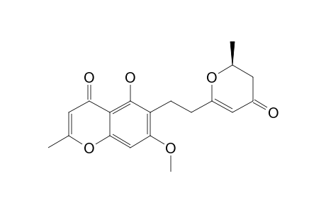CQ-9;CHAETOQUADRIN-I;5-HYDROXY-7-METHOXY-6-[(3',7'-EPOXY-5'-OXO)-3'-OCTENYL]-2-METHYL-CHROMONE