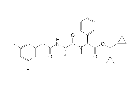(2S)-2-[[(2S)-2-[[2-(3,5-difluorophenyl)-1-oxoethyl]amino]-1-oxopropyl]amino]-2-phenylacetic acid dicyclopropylmethyl ester