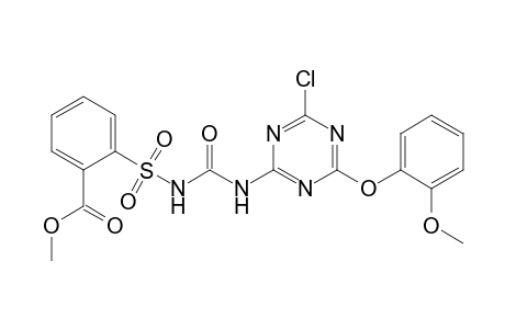 Benzoic acid, 2-[[[[[4-chloro-6-(2-methoxyphenoxy)-1,3,5-triazin-2-yl]amino]carbonyl]amino]sulfonyl]-, methyl ester