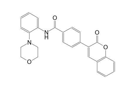 N-[2-(4-morpholinyl)phenyl]-4-(2-oxo-2H-chromen-3-yl)benzamide
