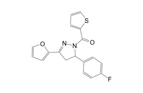 1H-pyrazole, 5-(4-fluorophenyl)-3-(2-furanyl)-4,5-dihydro-1-(2-thienylcarbonyl)-
