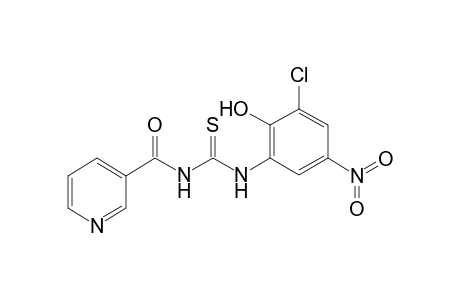 N-(3-Chloro-2-hydroxy-5-nitrophenyl)-N'-(3-pyridinylcarbonyl)thiourea