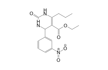 ethyl 4-(3-nitrophenyl)-2-oxo-6-propyl-1,2,3,4-tetrahydro-5-pyrimidinecarboxylate