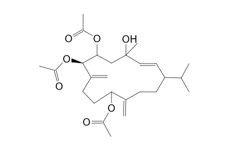 (7R)-2,8(19),12(20)-6,7,11-tris(Acetoxy)cembratiene-4-ol