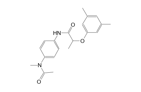 N-{4-[acetyl(methyl)amino]phenyl}-2-(3,5-dimethylphenoxy)propanamide