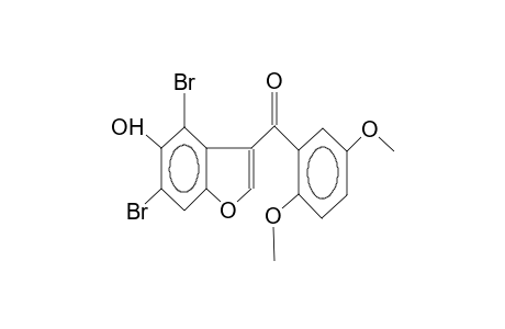 3-(2,5-dimethoxybenzoyl)-4,6-dibromo-5-hydroxybenzofuran