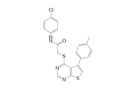N-(4-chlorophenyl)-2-{[5-(4-methylphenyl)thieno[2,3-d]pyrimidin-4-yl]sulfanyl}acetamide