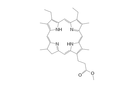 3,7-Diethyl-2,8,12,18-tetramethyl-13-(2-methoxycarbonylethyl)-17,18-dihydroporphyrin