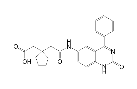 cyclopentaneacetic acid, 1-[2-[(1,2-dihydro-2-oxo-4-phenyl-6-quinazolinyl)amino]-2-oxoethyl]-